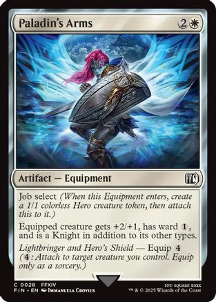 Paladin's Arms  [Foil]  (FIN-028) - [FINAL FANTASY] - Trinity Hobby