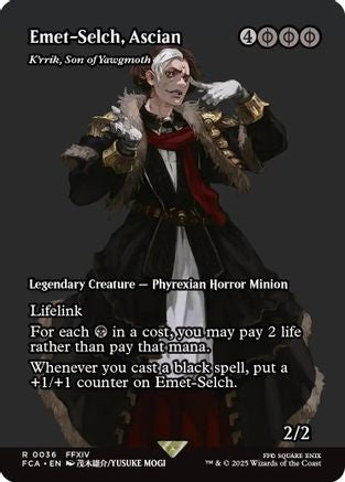K'rrik, Son of Yawgmoth  (FCA-036) - [FINAL FANTASY: Through the Ages] / Emet-Selch, Ascian (Borderless) - Trinity Hobby