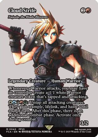 Najeela, the Blade-Blossom  [Foil]  (FCA-042) - [FINAL FANTASY: Through the Ages] / Cloud Strife (Borderless) - Trinity Hobby