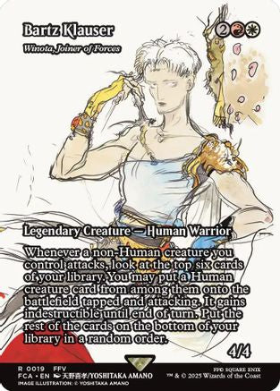 Winota, Joiner of Forces  (FCA-019) - [FINAL FANTASY: Through the Ages] / Bartz Klauser (Borderless) - Trinity Hobby
