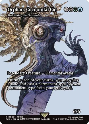 Muldrotha, the Gravetide  [Foil]  (FCA-057) - [FINAL FANTASY: Through the Ages] / Orphan, Cocoon fal'Cie (Borderless) - Trinity Hobby