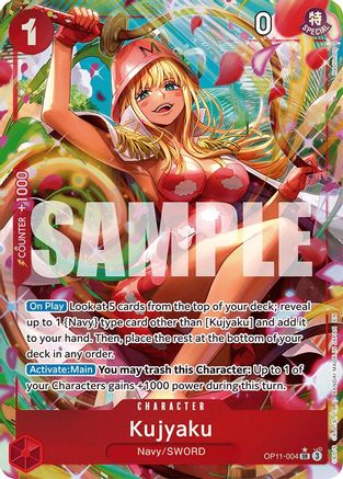 Kujyaku (Alternate Art) (OP11-004) - [A Fist of Divine Speed] Foil - Trinity Hobby