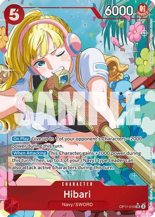 Hibari (Alternate Art) (OP11-010) - [A Fist of Divine Speed] Foil - Trinity Hobby