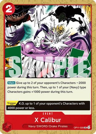 X Calibur (OP11-020) - [A Fist of Divine Speed] - Trinity Hobby