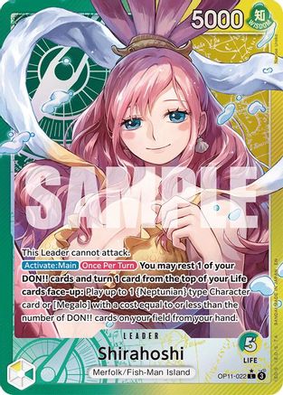 Shirahoshi (022) (Alternate Art) (OP11-022) - [A Fist of Divine Speed] Foil - Trinity Hobby