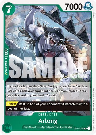 Arlong (OP11-023) - [A Fist of Divine Speed] Foil - Trinity Hobby