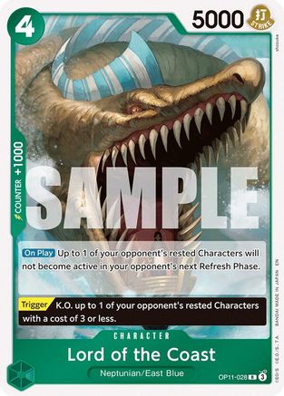 Lord of the Coast (OP11-028) - [A Fist of Divine Speed] Foil - Trinity Hobby