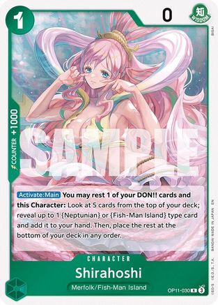 Shirahoshi (030) (OP11-030) - [A Fist of Divine Speed] Foil - Trinity Hobby
