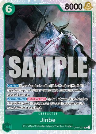 Jinbe (031) (OP11-031) - [A Fist of Divine Speed] Foil - Trinity Hobby