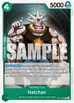 Hatchan (OP11-034) - [A Fist of Divine Speed] - Trinity Hobby