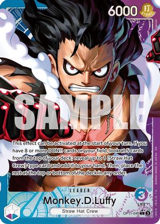 Monkey.D.Luffy (040) (Alternate Art) (OP11-040) - [A Fist of Divine Speed] Foil - Trinity Hobby