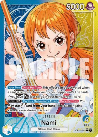 Nami (041) (Alternate Art) (OP11-041) - [A Fist of Divine Speed] Foil - Trinity Hobby