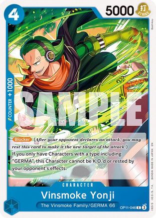 Vinsmoke Yonji (OP11-046) - [A Fist of Divine Speed] - Trinity Hobby