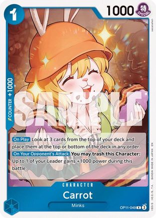 Carrot (OP11-049) - [A Fist of Divine Speed] Foil - Trinity Hobby