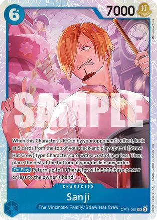 Sanji (OP11-051) - [A Fist of Divine Speed] Foil - Trinity Hobby