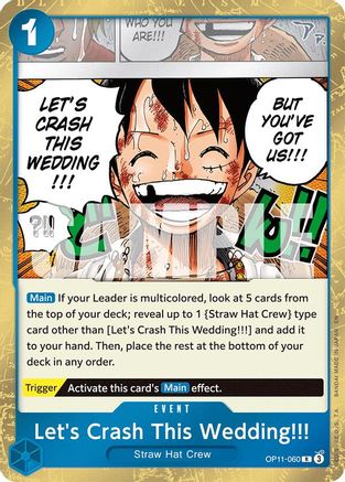 Let's Crash This Wedding!!! (OP11-060) - [A Fist of Divine Speed] Foil - Trinity Hobby