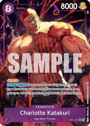 Charlotte Katakuri (067) (Alternate Art) (OP11-067) - [A Fist of Divine Speed] Foil - Trinity Hobby