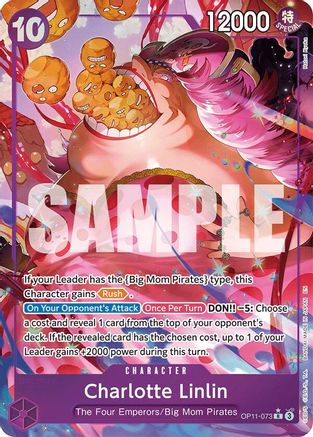 Charlotte Linlin (Alternate Art) (OP11-073) - [A Fist of Divine Speed] Foil - Trinity Hobby