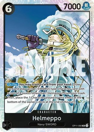 Helmeppo (OP11-092) - [A Fist of Divine Speed] Foil - Trinity Hobby