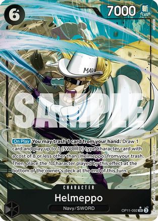 Helmeppo (Alternate Art) (OP11-092) - [A Fist of Divine Speed] Foil - Trinity Hobby