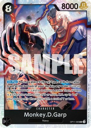 Monkey.D.Garp (OP11-095) - [A Fist of Divine Speed] Foil - Trinity Hobby
