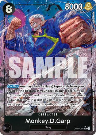 Monkey.D.Garp (Alternate Art) (OP11-095) - [A Fist of Divine Speed] Foil - Trinity Hobby