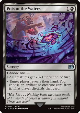 Poison the Waters  [Foil]  (FIN-111) - [FINAL FANTASY] - Trinity Hobby