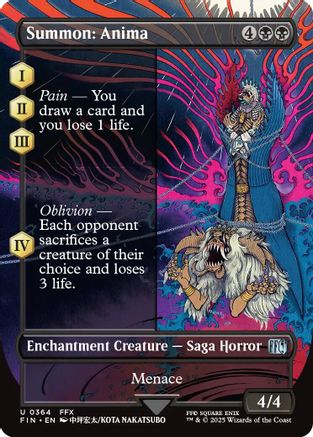 Summon: Anima  (FIN-364) - [FINAL FANTASY]: (enchantment) (Borderless) - Trinity Hobby