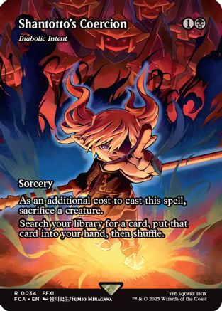 Diabolic Intent  (FCA-034) - [FINAL FANTASY: Through the Ages] / Shantotto's Coercion (Borderless) - Trinity Hobby