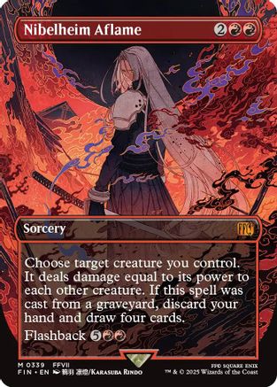 Nibelheim Aflame  [Foil]  (FIN-339) - [FINAL FANTASY] (Borderless) - Trinity Hobby