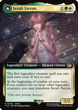 Serah Farron // Crystallized Serah  [Foil]  (FIN-506) - [FINAL FANTASY]: (Extended Art) - Trinity Hobby