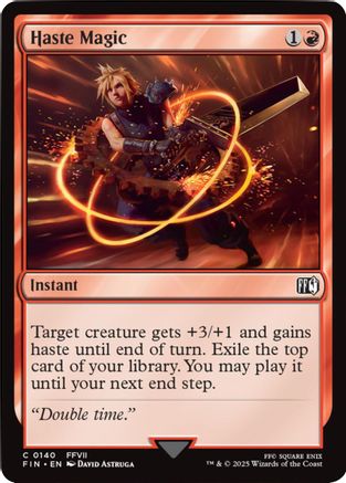 Haste Magic  [Foil]  (FIN-140) - [FINAL FANTASY] - Trinity Hobby