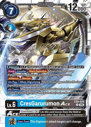 CresGarurumon ACE (EX9-020) - [Versus Monsters] Foil - Trinity Hobby