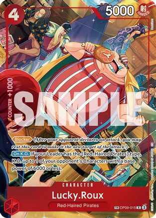 Lucky.Roux (TR) (OP09-015) - [A Fist of Divine Speed] Foil - Trinity Hobby