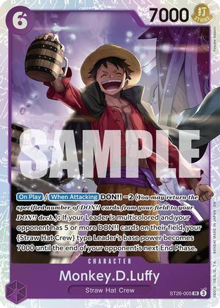 Monkey.D.Luffy (ST26-005) (ST26-005) - [Starter Deck 26: PURPLE/BLACK Monkey.D.Luffy] Foil