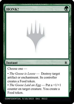 HONK! (-) - [Un-Known Event Playtest Cards] - Trinity Hobby