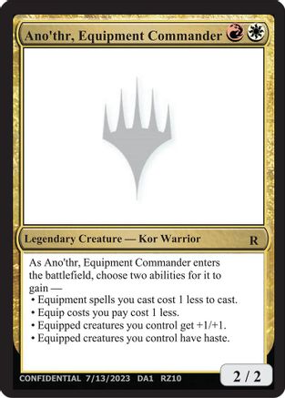 Ano'thr, Equipment Commander (-) - [Un-Known Event Playtest Cards] - Trinity Hobby