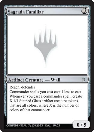 Sagrada Familiar (-) - [Un-Known Event Playtest Cards] - Trinity Hobby