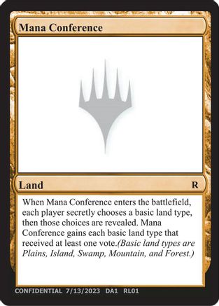 Mana Conference (-) - [Un-Known Event Playtest Cards] - Trinity Hobby