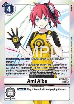 Ami Aiba (BT22-093) - [Cyber Eden] Foil - Trinity Hobby