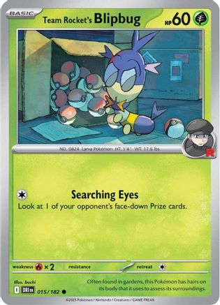 Team Rocket's Blipbug  - (015) Reverse Holofoil [SV10 Destined Rivals] - Trinity Hobby