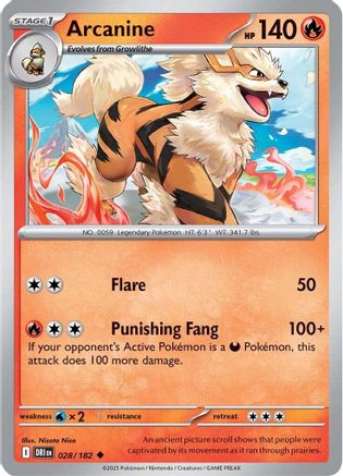 Arcanine  - (028)  [SV10 Destined Rivals] - Trinity Hobby