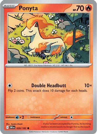 Ponyta  - (029) Reverse Holofoil [SV10 Destined Rivals] - Trinity Hobby
