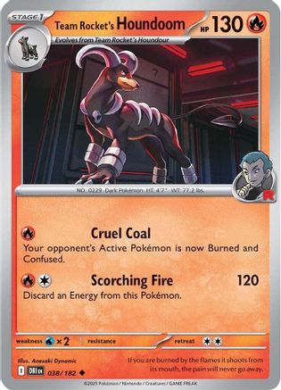 Team Rocket's Houndoom - 038/182  - (038/182)  [SV10 Destined Rivals] - Trinity Hobby