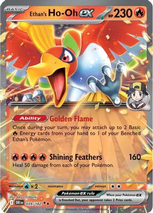 Ethan's Ho-Oh ex - 039/182  - (039/182) Holofoil [SV10 Destined Rivals] - Trinity Hobby
