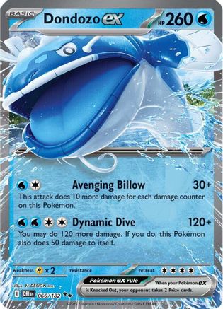 Dondozo ex - 066/182  - (066/182) Holofoil [SV10 Destined Rivals] - Trinity Hobby