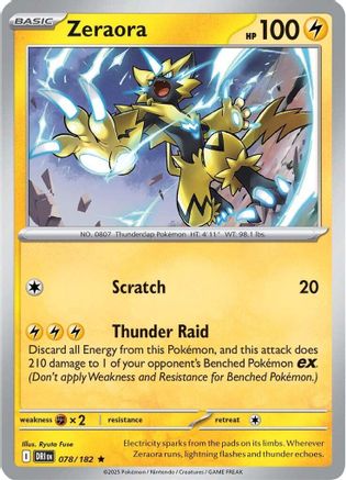 Zeraora  - (078) Holofoil [SV10 Destined Rivals] - Trinity Hobby