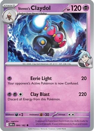 Steven's Claydol  - (084) Reverse Holofoil [SV10 Destined Rivals] - Trinity Hobby