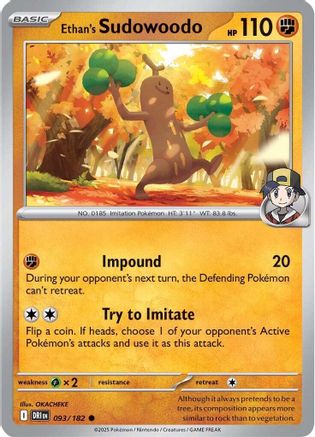 Ethan's Sudowoodo  - (093)  [SV10 Destined Rivals] - Trinity Hobby