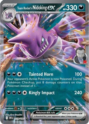 Team Rocket's Nidoking ex - 119/182  - (119/182) Holofoil [SV10 Destined Rivals]